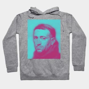 William of Ockham Pink Vintage Portrait | William of Ockham Artwork 14 Hoodie